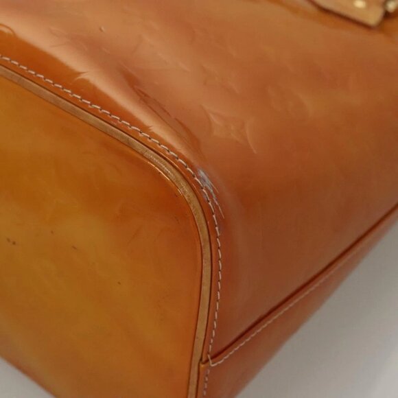 LOUIS VUITTON Monogram Vernis Houston Hand Bag Jaune - Picture 8 of 15
